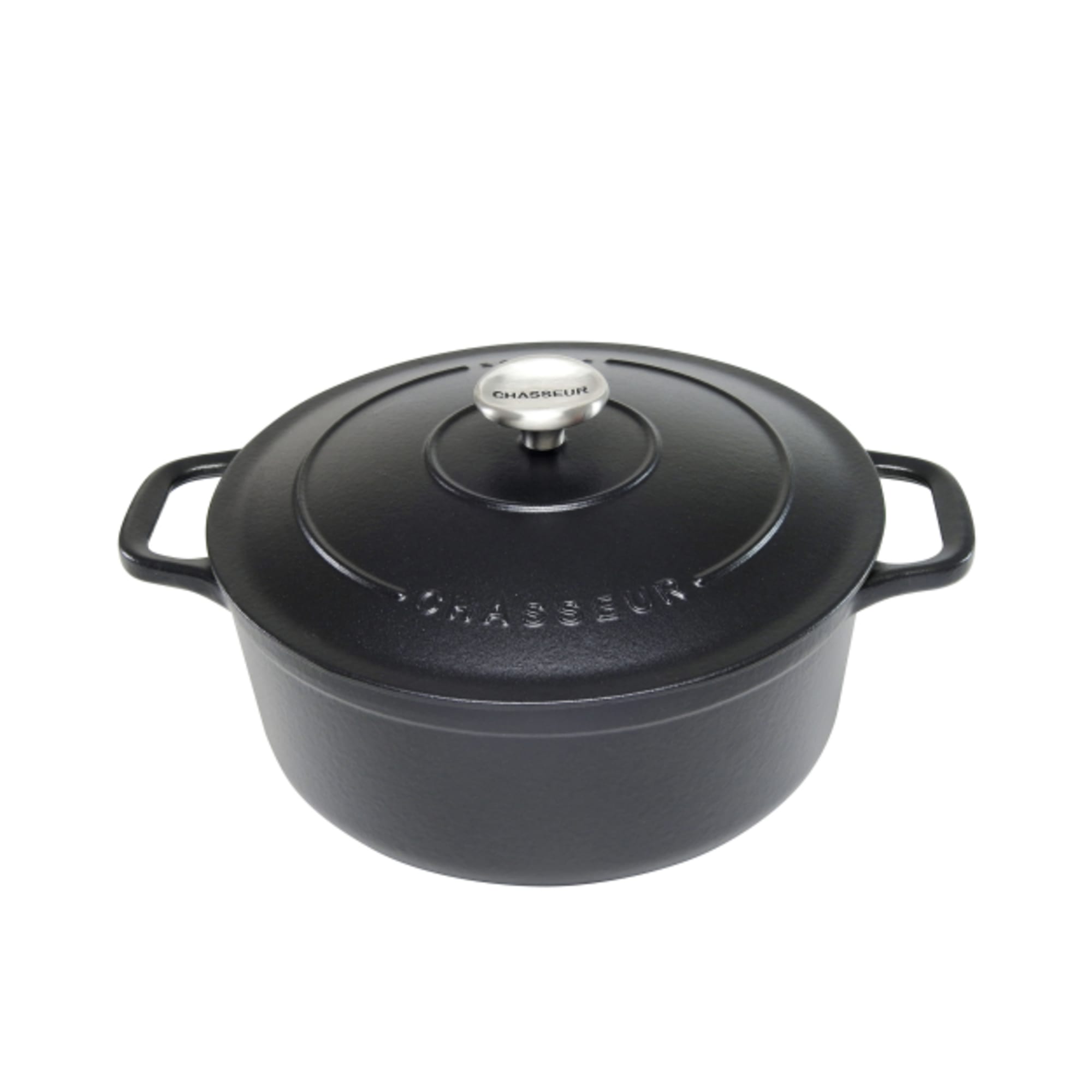 Chasseur Round French Oven 20cm Matte Black